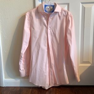 Light Pink/Peach Charles Tyrwhitt Super Slim Fit Non-Iron Dress Shirt